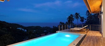 "Sunrise Hills" Tranquil 4br pool villa sea view