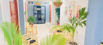 Hostal Cigarra located in the oldest commercial district of Panama City, Panamá.