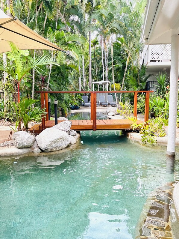 Outdoor pool, a heated pool - Port Douglas Retreat @ Coral Apartments (Port Douglas)