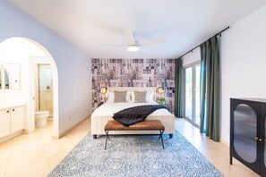 4 habitaciones, tabla de planchar con plancha, wifi y ropa de cama