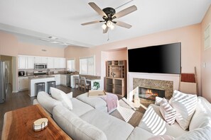 スマートテレビ、暖炉