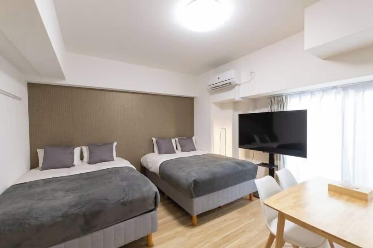1 bedroom, blackout curtains, iron/ironing board, free WiFi
