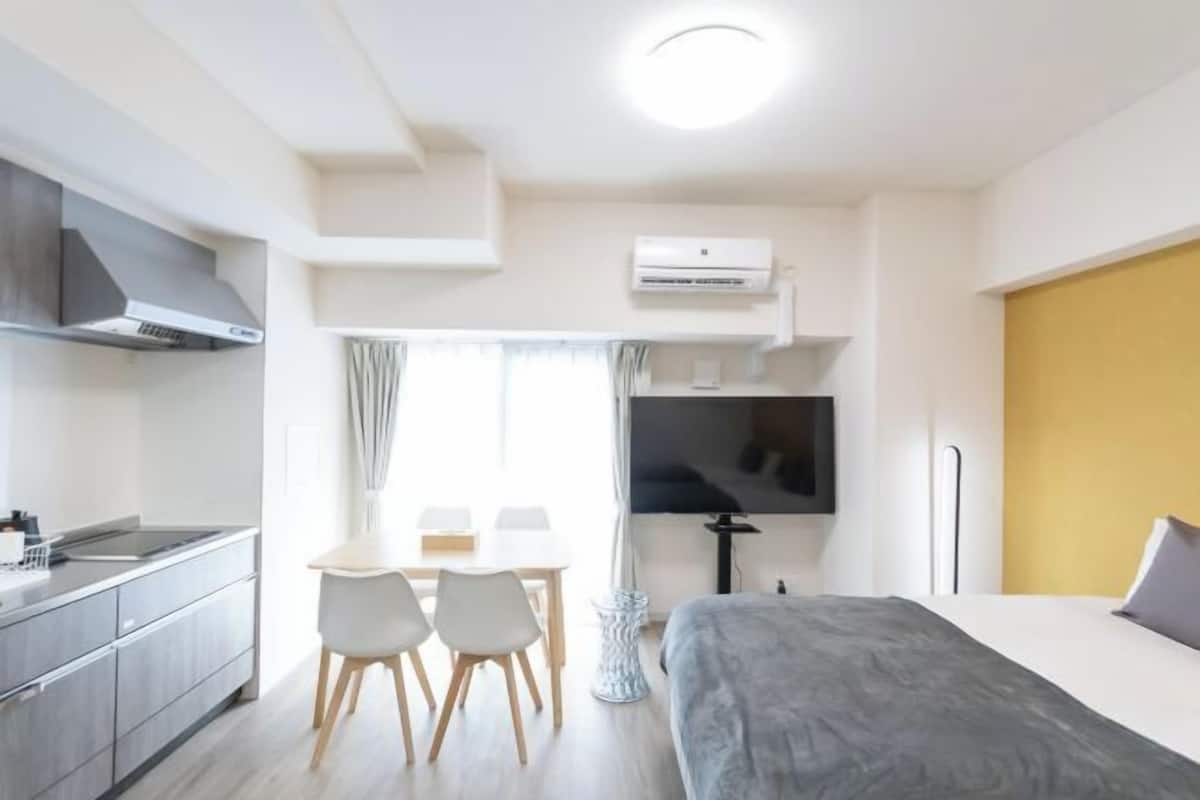 1 bedroom, blackout curtains, iron/ironing board, free WiFi