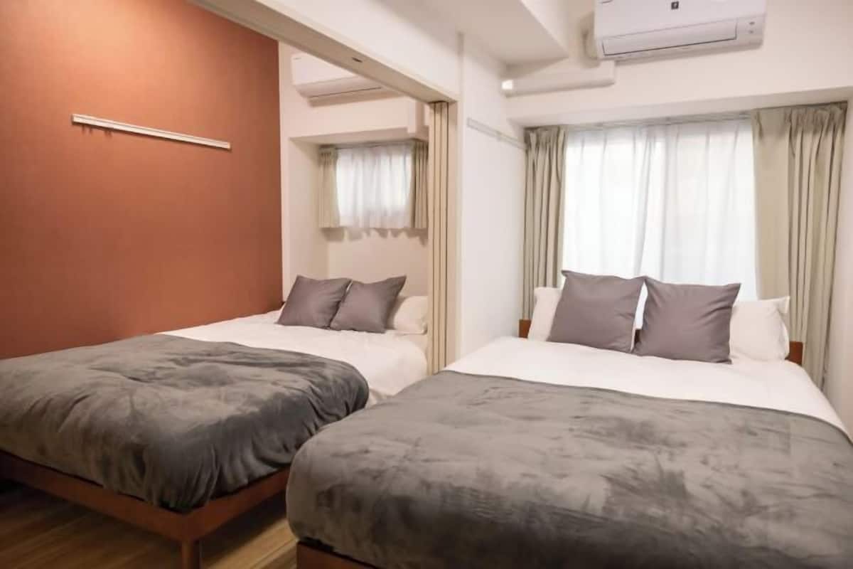 1 bedroom, blackout curtains, iron/ironing board, free WiFi