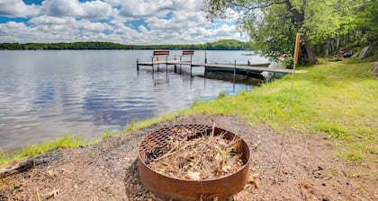 Oneida County Cabin w/ Private Dock & Rowboat!