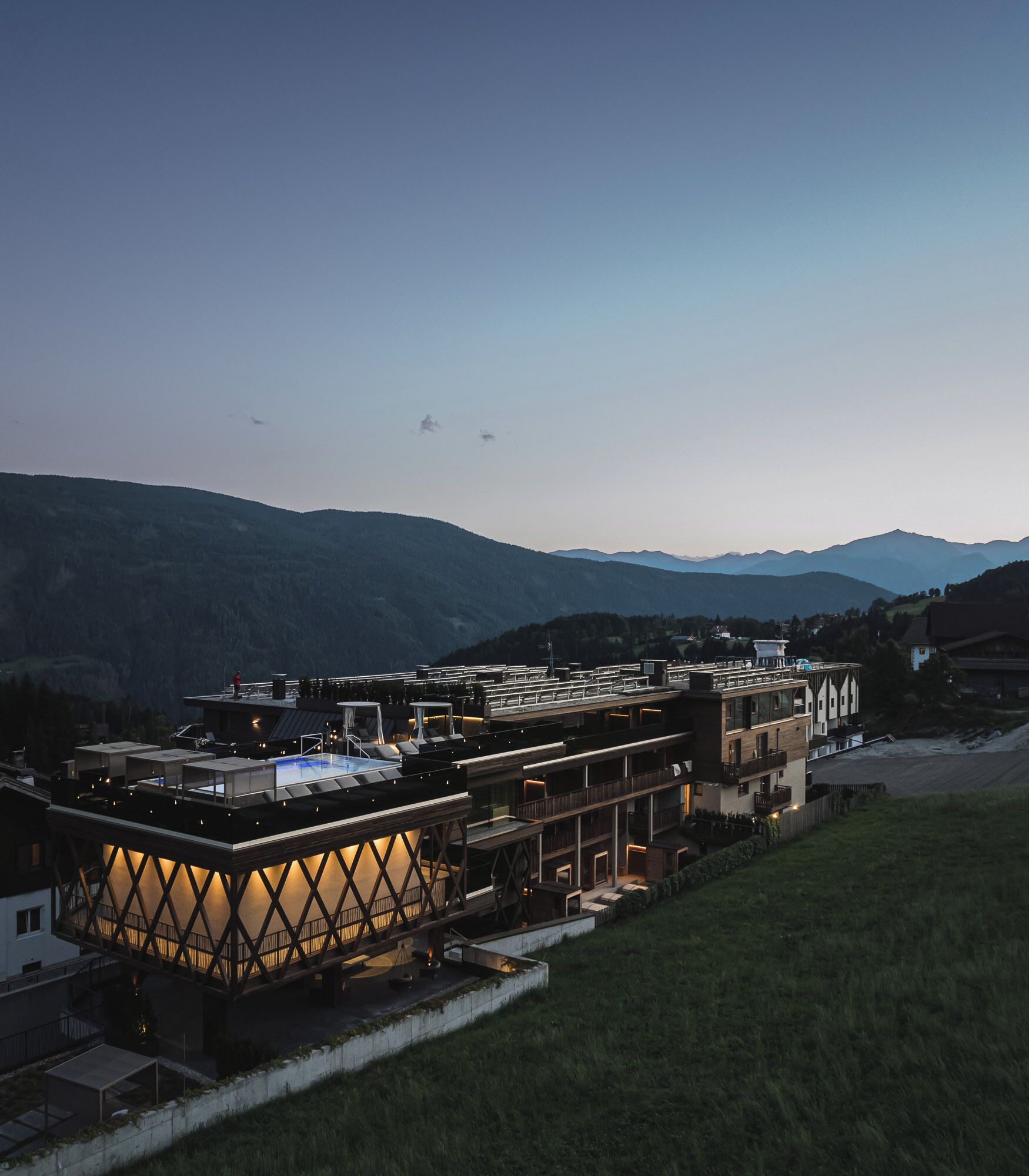 Façade de l’hébergement - soirée/nuit