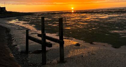 Fewo Föhr, in der Mitte der Hallig, direkt am Meer, Entspannung und Ruhe pur!