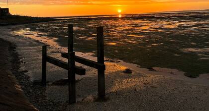 Fewo Föhr, in der Mitte der Hallig, direkt am Meer, Entspannung und Ruhe pur!