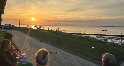 Fewo Amrum, in der Mitte der Hallig, direkt am Meer, Entspannung und Ruhe pur!