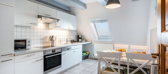 Apartamento 'Ferienwohnung Amrum' con vistas al mar, terraza compartida y Wi-Fi