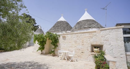 Cozy apartment equipped with all comforts to accommodate up to 4 people, located on the ground floor of a complex of trulli with typical and evocative architecture. The accommodation is located in an enviable position: just 10 minutes from the historic c