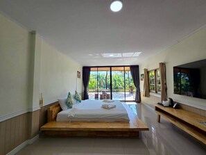 Studio, River View | Free WiFi, bed sheets - Puprai Tarnnarm Resort (Thong Pha Phum)