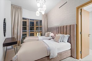 2 室のベッドルーム、アイロン / アイロン台、WiFi、ベッドシーツ