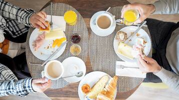 Daily continental breakfast for a fee