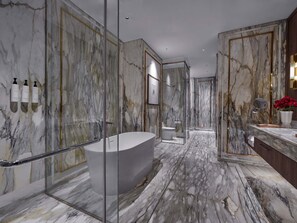 Phòng Suite Presidential, 1 giường cỡ king | Bộ đồ giường cao cấp, minibar, két bảo mật tại phòng, bàn 