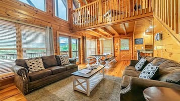 TV, fireplace, video games