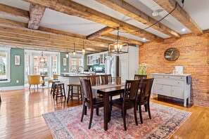 Dining - Spacious Downtown Hallowell River View Apartment (Hallowell)
