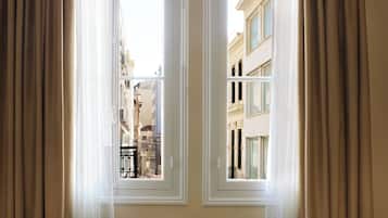 In-room safe, desk, laptop workspace, blackout drapes