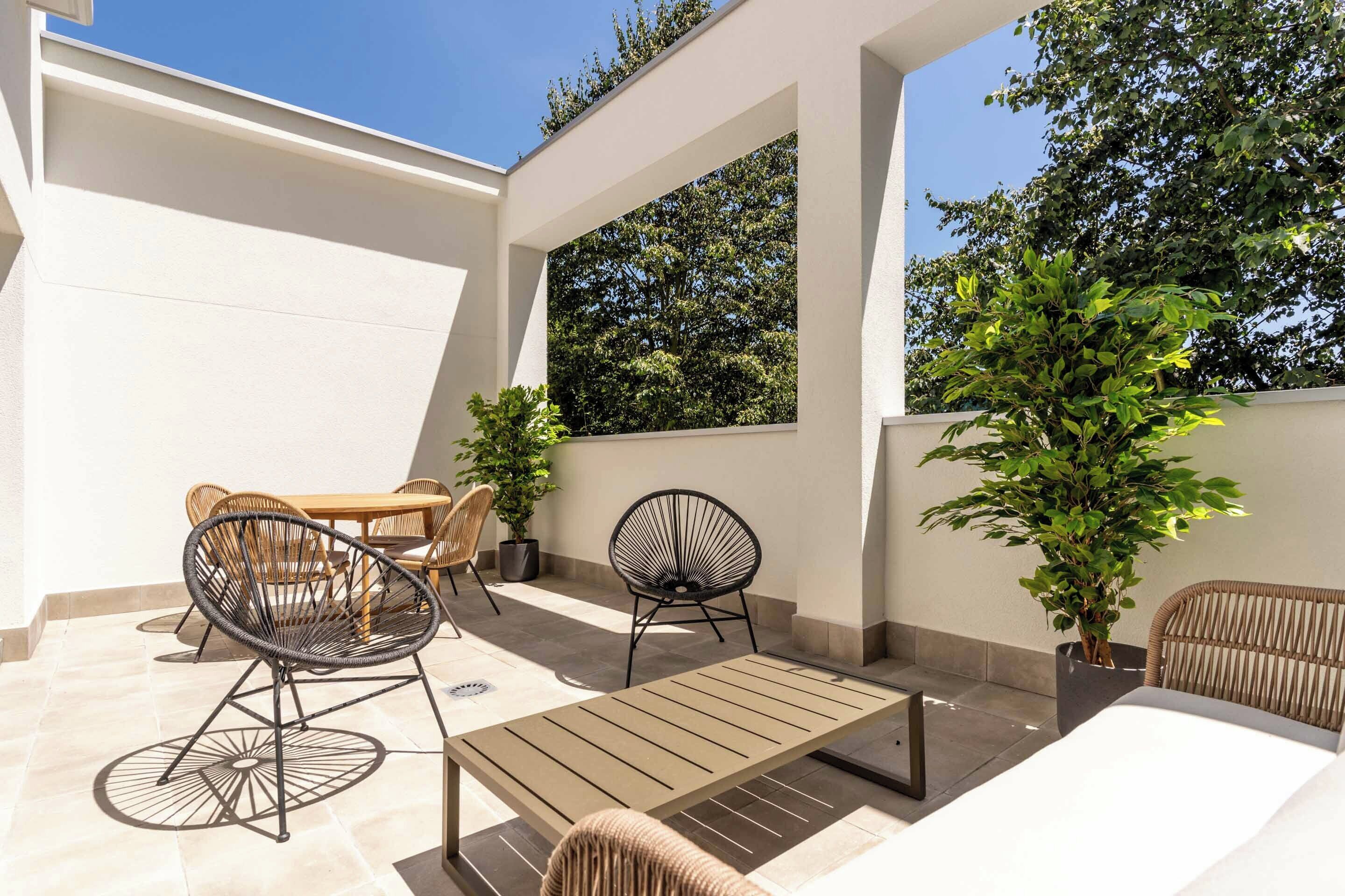 Comfort appartement, 1 slaapkamer, terras | Terras