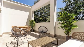 Comfort appartement, 1 slaapkamer, terras | Terras