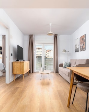 One-Bedroom Family Apartment + Balcony | Living area