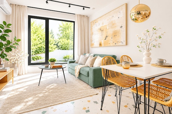 Inviting Atmosphere: Create memorable moments in an inviting dining area with chic and cozy seating.
