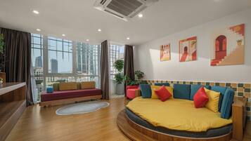 City Room, Multiple Beds, Balcony | City view