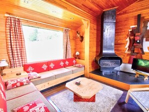 TV, fireplace - Cozy chalet with free shuttle access in Morzine (Morzine)