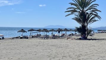 En la playa