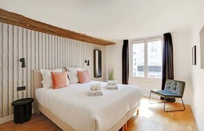 2 soverom, strykejern/-brett, reiseseng for barn og wi-fi