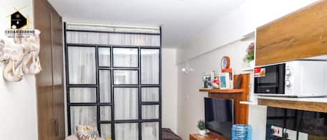 Apartamento luxo | Cozinha privada | Micro-ondas, chaleira elétrica