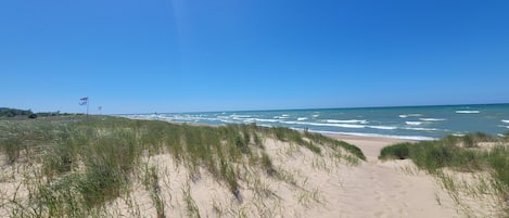 On the beach
