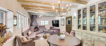 Mid-century Modern Taos Home w/ Hot Tub & Fire Pit