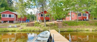 Waterfront Wisconsin Cabin: Private Dock, Fire Pit