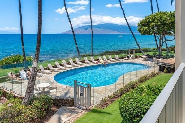 Pool - Royal Mauian, #218^ 3 Bedroom Condo by RedAwning (Kihei)