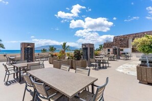 Outdoor dining - Royal Mauian, #218^ 3 Bedroom Condo by RedAwning (Kihei)