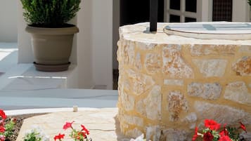 Deluxe Double or Twin Room, 1 Queen Bed, Kitchen, Courtyard View | Garden view