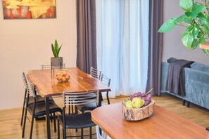 Spiseområde på rommet