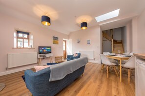 TV, fireplace - Two bedroom barn conversion on Anglesey | Bwthyn-Cerrig (Llannerch-y-medd)