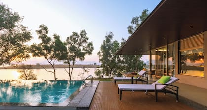 Nature's Island farmhouse on secluded shores of Lake Vaitarna Nashik Mumbai 3hrs