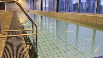 Indoor pool, a heated pool