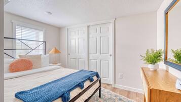 2 bedrooms, iron/ironing board, travel crib, WiFi