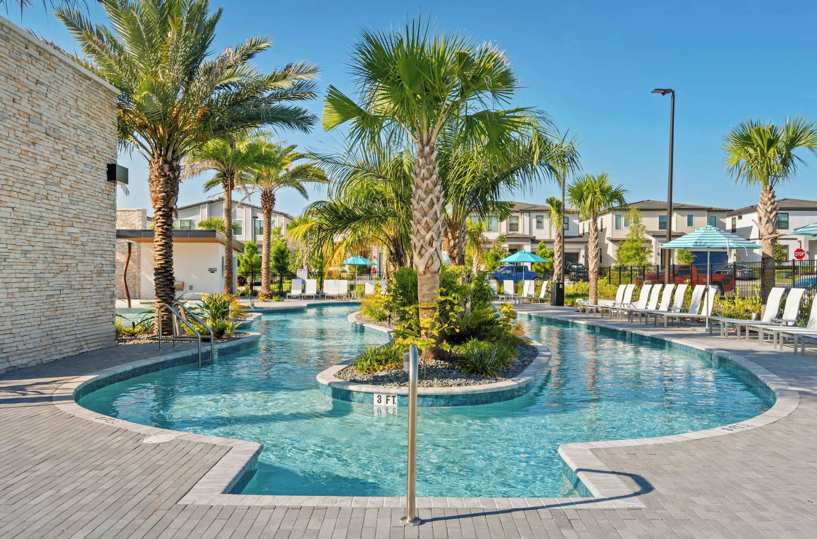A heated pool