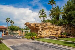 A residential area with a large rock formation labeled "Terra Verde." - Amazing 5 BR w Game Room Minutes From Disney (Kissimmee)