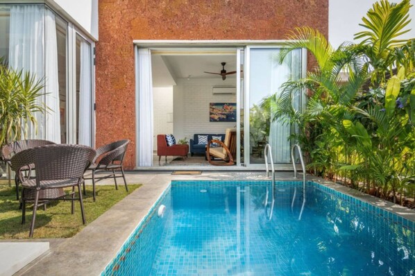 Villa | 2 bedrooms - Nova by Hireavilla - 2BR w Private Pool in Anjuna (Vagator)
