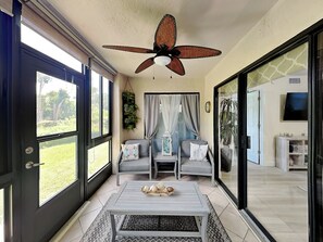 Blick von der Unterkunft