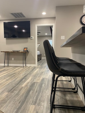 Double Room | Living area | 50-inch Smart TV with digital channels