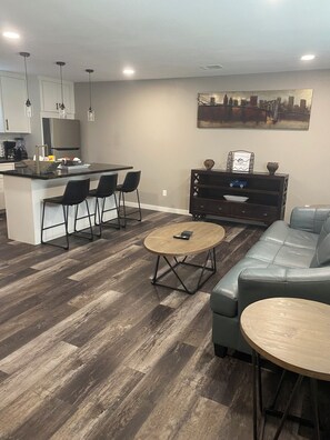 Family Suite, 1 Bedroom | Living area | 50-inch Smart TV with digital channels - High Plains Lodge at Nomad Landing (Clayton)