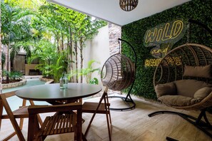 Comfort Studio, 1 King Bed, Patio | Terrace/patio - Studio with Roof Pool Near Beach (Playa del Carmen)