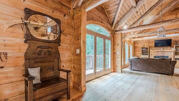 Smart TV, fireplace, video games